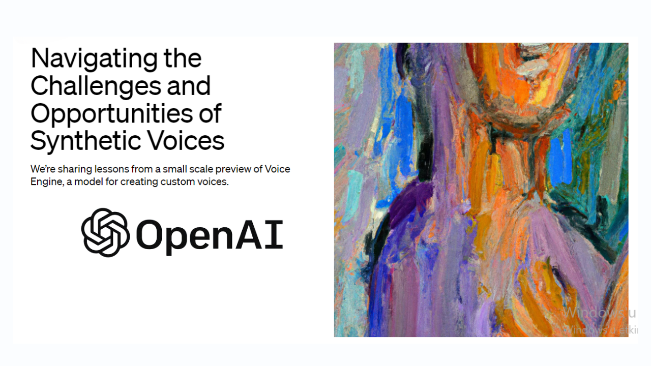 Featured image for “OpenAI Ses Klonlama Aracı Voice Engine Duyurdu”